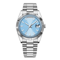 Montre Mécanique Homme Luxe Automatique Jour Date Verre Saphir 39mm Cadran Stérile Plongeur NH36 Haute Qualité Usine Chine