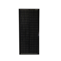 Panneau solaire monocristallin tout noir 100W, cellules 210mm, dimensions 1010x460x30mm, module photovoltaïque de charge SR-100-36M