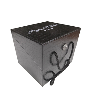Luxury custom cowboy leather hat boxes with handles packing box for hats