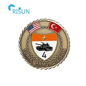 Souvenirs personnalisés Turquie Drapeau turc Forces armées Commémoration des vétérans Pièce commémorative Pièces <span class=keywords><strong>de</strong></span> défi personnalisées Turquie - Product Image 3