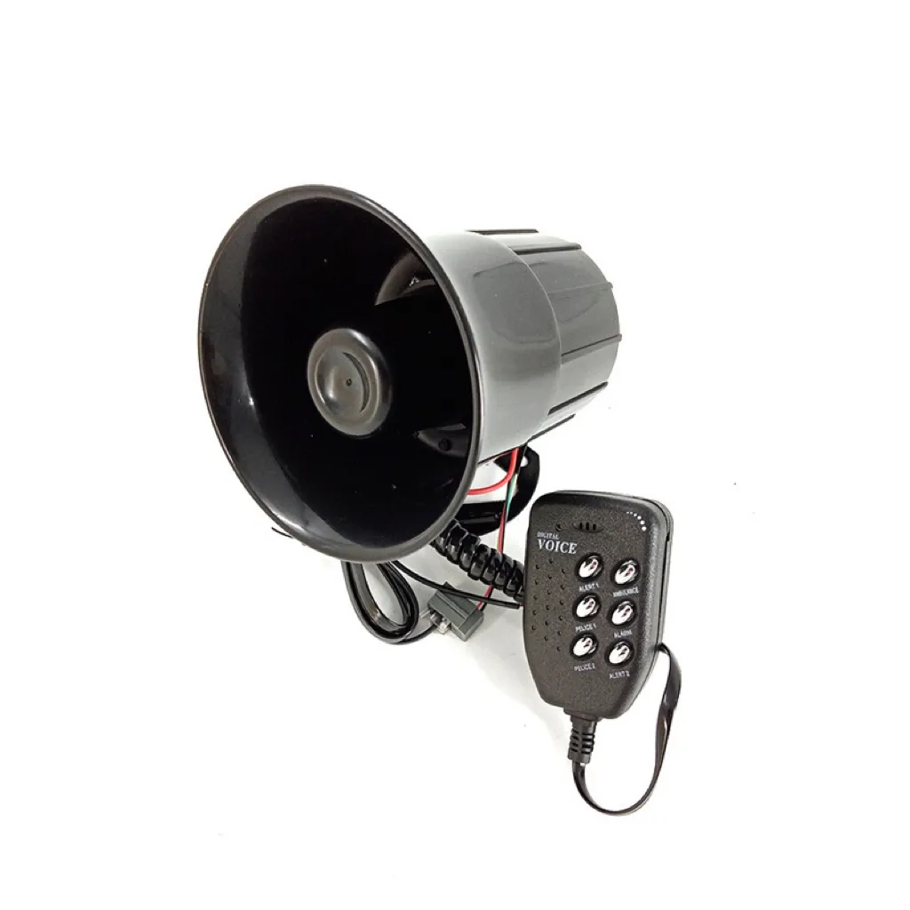 Alarme de alto-falante com buzina de ar 125DB, 6 tipos de alarmes altos 12V, adequado para carros, motocicletas, barcos, amplificadores de microfones