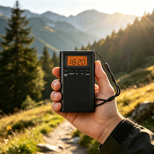 Radio Digital Portátil Multifuncional de Buena Calidad con Reloj Despertador y Estaciones Preestablecidas, Venta al por Mayor - Product Image 1