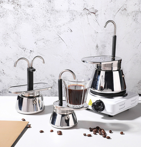 Cafetera Moka de Doble Tubo de Acero Inoxidable, Mini Cafetera Estilo Espresso para Cocina, Máquina de Café <span class=keywords><strong>Greca</strong></span>, Juego de Café Mocha - Product Image 5