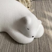 Innovativer, beliebter Stylist-Freizeit-Plüsch-Sessel, weißer Bär, lustiges Einzelsofa