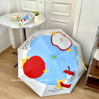 Parapluie pliant compact manuel imperméable soleil/pluie en pongé, poignée en plastique, promotionnel, minimaliste, pour adultes, personnalisable