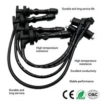 Nouveau câble d'allumage haute tension automobile et câble de bougie d'allumage, remplacement OE, jeu de câbles d'allumage en silicone 8 mm