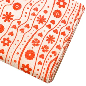 Tessuto da tappezzeria di design in tessuto stampato in cotone all'ingrosso in stile country per cucire fai da te