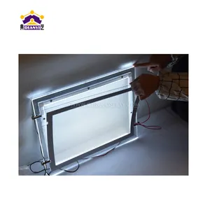 A1 A2 A3 A4 quảng cáo Acrylic LED Ultra Slim Hộp đèn/LED Windows hiển thị hộp Đèn