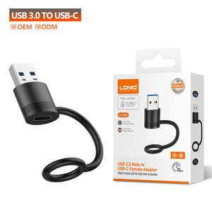 LDNIO lc300 <span class=keywords><strong>USB</strong></span> 3.0 Nam để <span class=keywords><strong>USB</strong></span> <span class=keywords><strong>Type</strong></span>-<span class=keywords><strong>C</strong></span> nữ chuyển đổi Adapter cho máy tính và điện thoại - Product Image 1