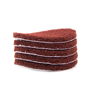 Tampon rond non tissé vert rouge gris <span class=keywords><strong>de</strong></span> 100 mm (4 pouces) pour l'élimination des résidus et des calcaires et le nivellement - Product Image 6