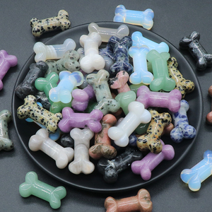 Mini cristal <span class=keywords><strong>Natural</strong></span> tallado de hueso de Reiki, cristal de roca, chacra, Gema de hueso para regalo de colección de cristal, 35mm, venta al por mayor - Product Image 4