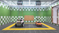 Aire de jeux intérieure Kidzania Mini Town sur mesure pour enfants, station de jeu d'imitation, expérience de lavage de voitures, centre de jeu professionnel