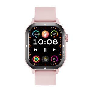 Montre connectée DF C30 avec écran de 1,96 pouce, appels, mesure de l'oxygène sanguin, fréquence cardiaque dynamique, suivi des règles, assistant vocal IA - Product Image 1