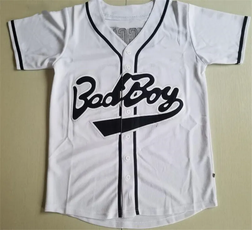 Çin fabrikada formaları erkekler beyzbol forması siyah beyaz sokak Hip Hop beyzbol üniforma üstleri S-5XL