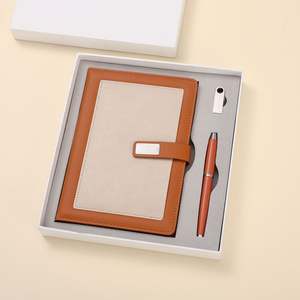 Juego de Regalo de Cuaderno de Cuero PU 2025 con Bolígrafo y Llavero, Producto de Oficina Promocional Hecho a Mano para Eventos y Negocios - Product Image 4