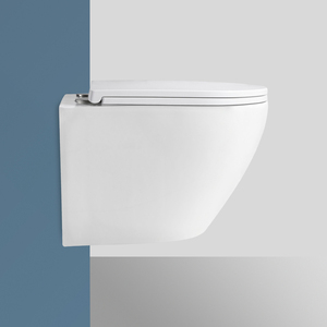 Venta caliente artículos sanitarios WC marca de agua montado en la pared inodoro colgante inodoro cerámica baño pared colgado inodoro para Baño - Product Image 2