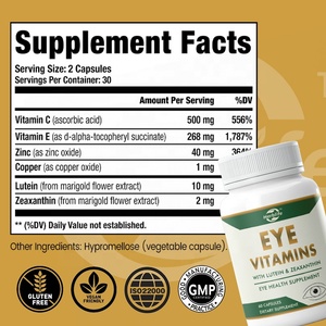 Cápsulas de Vitaminas para la Vista de Marca Privada OEM, Suplementos para la Salud Ocular con Luteína y Zeaxantina para el Bienestar Ocular - Product Image 2