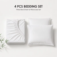 Parure de lit 100 % viscose de bambou, douce et rafraîchissante, housse de couette et taies d'oreiller, literie de luxe pour hôtel et maison