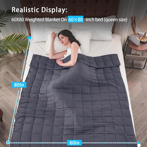 <span class=keywords><strong>Couverture</strong></span> lestée par <span class=keywords><strong>gravité</strong></span> en flanelle de coton OEM pour adultes Anxiété <span class=keywords><strong>Couverture</strong></span> d'été et chaude de refroidissement double face pour Amazon - Product Image 2