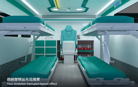 Ambulance blindée tout-terrain diesel à quatre roues motrices, transport multi-personnes, personnalisable, multi-lits, autres équipements médicaux, Euro 4