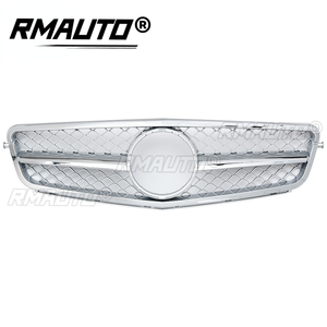 Grille de pare-chocs avant de style RMAUTO C63 AMG pour Mercedes W204 C200 C250 C350 2007-2014, kit de style de carrosserie - Product Image 3