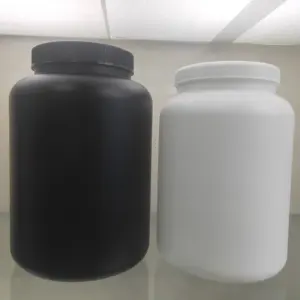 2 리터 3 리터 표준 매트 블랙 영양 유청 단백질 분말 보충 병 병 병 포장 검은 캡