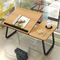 Table d'appoint pour ordinateur, relevable et pliable, pour chambre à coucher, maison, étudiant, table d'écriture, table d'étude paresseuse pour dortoir
