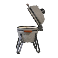 Barbecue Kamado en céramique de 15 pouces pour table, idéal pour l'extérieur et le jardin, vente en gros, OEM/ODM