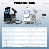Perfectlaser - Máquina de Eliminación de Tatuajes con Láser Nd Yag Q-Switched de 1320nm, 5 Millones de Disparos, 1500W de Potencia, 10 Unidades de Diodos, Láser Pico