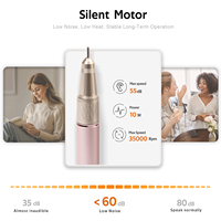 Kit de perceuse à ongles rechargeable professionnelle, perceuse à ongles électrique avec embout pour salon de manucure acrylique