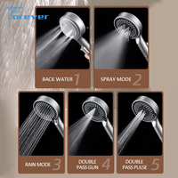 Nouvelle Douche à Main Multifonctionnelle en Silicone avec Brosse de Massage, Pommeau de Douche à Pulvérisation Manuelle, Filtre et Jet Supercharge