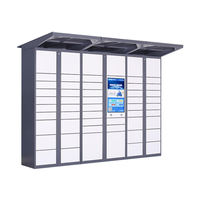 Casier à colis intelligent extérieur résistant aux intempéries pour la livraison du dernier kilomètre, service en libre-service 24h/24 et 7j/7, armoire de livraison automatisée avec écran tactile