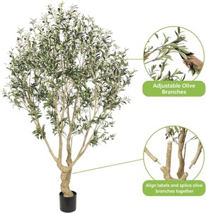 <span class=keywords><strong>Olivos</strong></span> Desmontables, Planta Bonsái, Decoración <span class=keywords><strong>de</strong></span> Jardín, Árboles Artificiales en Maceta, Decoración del Hogar, Árboles Falsos, Plantas Artificiales, Vegetación - Product Image 4