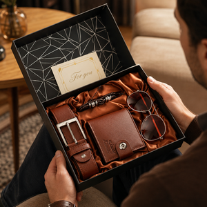 Ensemble de luxe <span class=keywords><strong>pour</strong></span> homme : ceinture en cuir, porte-clés parfumé, stylo – <span class=keywords><strong>Cadeau</strong></span> d'affaires personnalisé <span class=keywords><strong>pour</strong></span> <span class=keywords><strong>papa</strong></span>, fête des pères, Nouvel An, Noël - Product Image 1