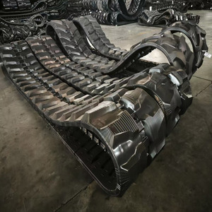 Suku cadang rangka Undercarriage ekskavator Mini karet Track 450X76X80 - Product Image 2