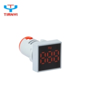Série AD22, lampe indicatrice à bornes à vis, voltmètre, fréquencemètre, AC50~500V, 0~99HZ, LED personnalisable en couleur, 22mm, 50000