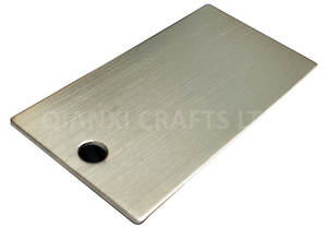 Plaque signalétique vierge en aluminium, acier inoxydable, laiton, avec trous adhésifs pour gravure, étiquettes métalliques - Product Image 4