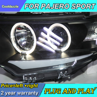 Lampe frontale yeux d'ange LED pour Mitsubishi Pajero Sport, Montero Sport, native Pajero, 2009-2014