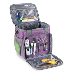 Custom Outdoor Pet Grooming Bag Dog Cat Grooming Supplies Organizer Tote Bag Perfect for Pet Grooming Tool Kit Accessories