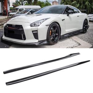Extensiones de faldones laterales de fibra de carbono estilo VRS para Nissan GTR R35 2017 en adelante, tuning automotriz - Product Image 1