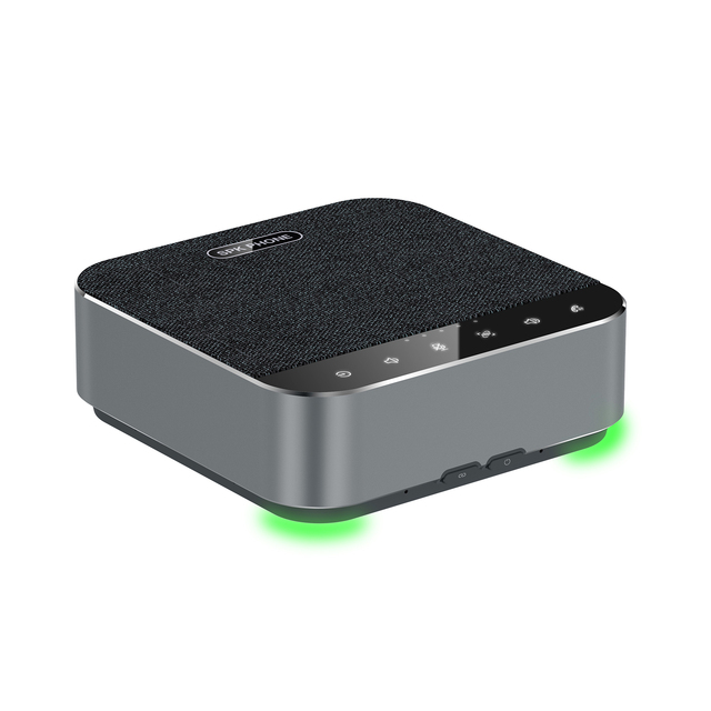 Wireless Conference Speakerphone BT 5.3 a Hi-Fi Speaker Build-in 8 Microphone 360° Voice Pickup