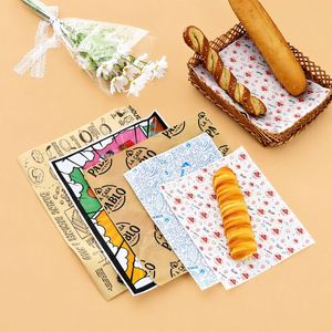 Customized Printed Logo Eco-Friendly <b>Biodegradable</b> Baking <b>Paper</b> Food Grade Burger Sandwich Wrap Hot Dog Packaging - Product Image 1