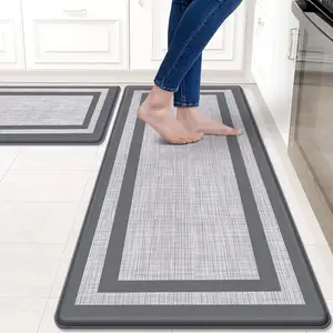 Confortável Anti-Fadiga Mat PVC Anti-Slip Impermeável Cozinha Mat Exit Door Mat