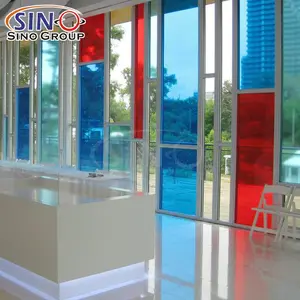 SINO amostra grátis decoração vidro PET Material janela matiz película protetora