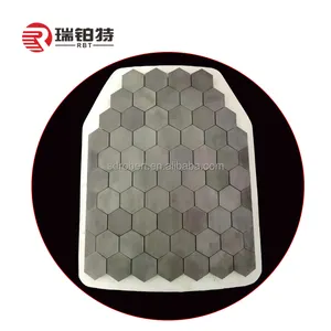 Квадратная Шестигранная форма 3,10-3,16 карбида кремния керамическая плитка SSiC 99% чистоты пластины высокой твердости