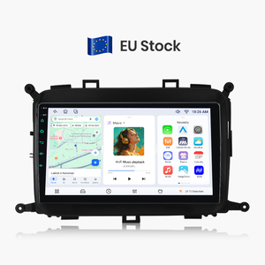 Autoradio stéréo Junsun 9 pouces avec Carplay et Android Auto pour Kia Carens 2013-2018, ventilateur de refroidissement intégré, lecteur DVD de voiture, unité principale stéréo - Product Image 1