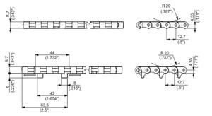 Serie 610 Roller Straight Run Belt Chain Mesh - Product Image 2