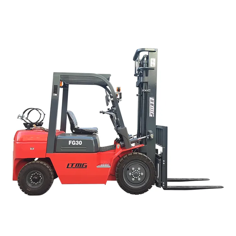 LTMG gaz forklift  2.5 ton 3 ton pnömatik lastik lpg forklift 2500kg 3000kg lpg benzinli forklift yan değiştirici