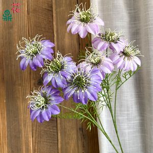 Flores de Clematista de Seda en Colores Mixtos, Decoraciones Artificiales para Bodas, Arreglos Florales de Estilo Romántico y Soñador - Product Image 3
