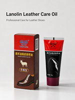 Aceite para el Cuidado del Cuero Genuino Jin Yang Lanolin, Nutrición Profunda de los Tejidos, Renovación Diaria de la Superficie de Zapatos Formales, Fácil de Limpiar y Duradero